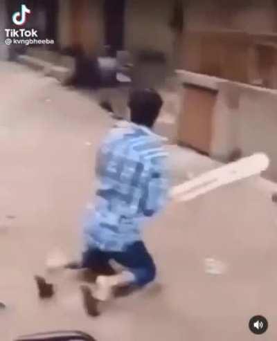 Playing ball in the streets is dangerous!