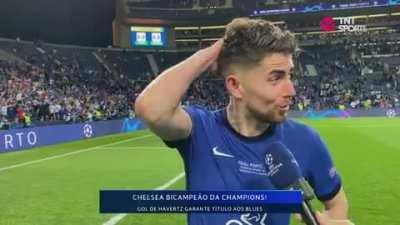 Jorginho crying after the match💙