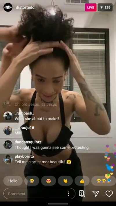 This is what I got from her IG live