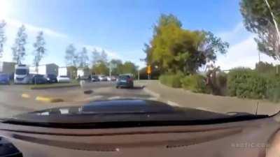 This one kinda pissed me off. (Idiot in bike)