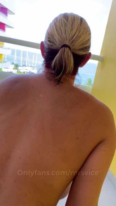 Because doing it in public is much more exciting