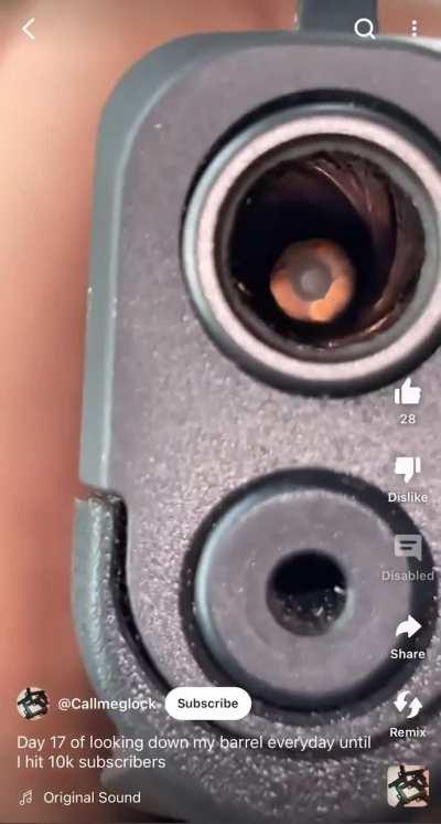 Looking down the barrel everyday 🤔