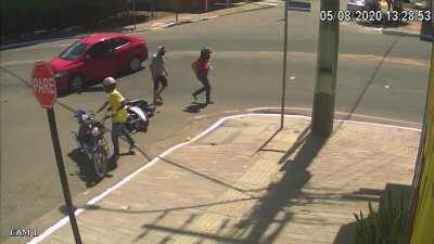 *falling whistle* Splash!