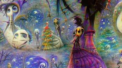 AI-generated Nightmare Before Christmas