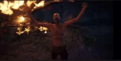 Wick when the duck comes to visit him: