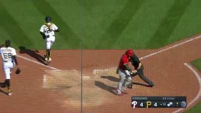 [Highlight] [Highlight] The Pirates turn a clutch double play in extras to keep the score tied.