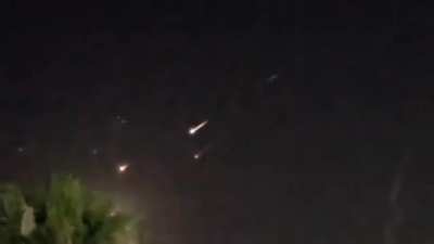 Ballistic Missiles fired at Israel being intercepted outside atmosphere(13 Jun 25)