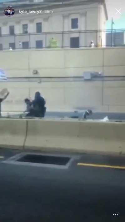 Video of police in Philadelphia on Kyle Lowry’s IG story