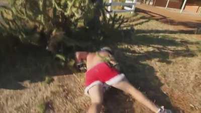 Bodyslamming a cactus