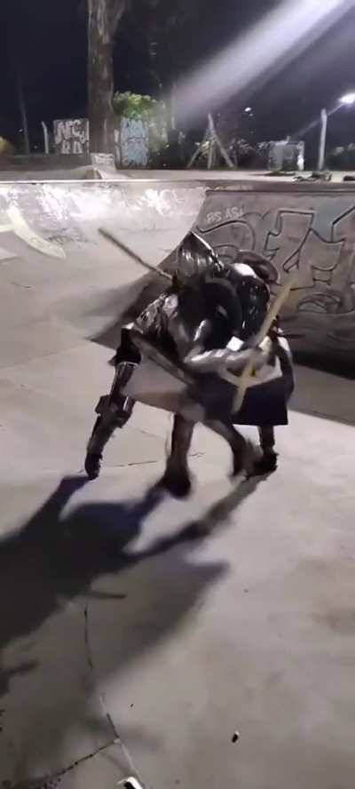 Some fun buhurt on the skatepark :P