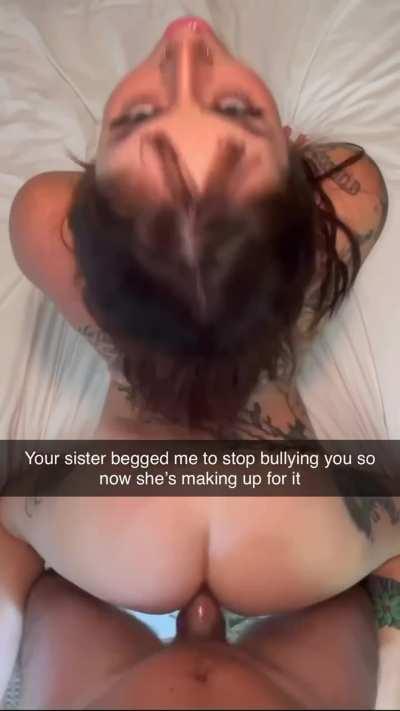 I didn't think my sister was going to sell her cheeks for my protection... Is she a good bitch sir?