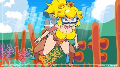 Princess peach enjoying her holiday (minus8)