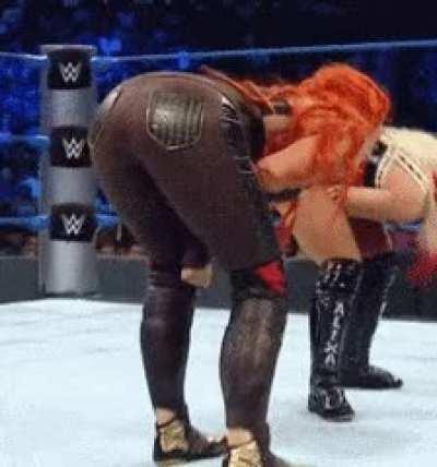 Doubled up Becky mocked by Alexa