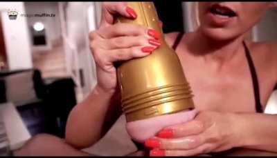 Finishing Him With A Fleshlight