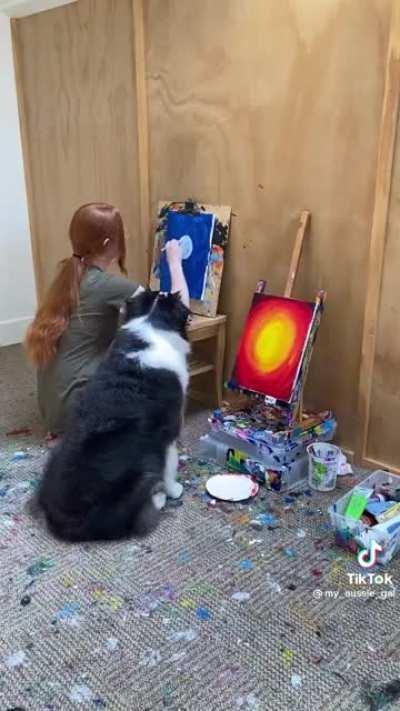 Painting with your pup