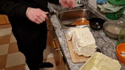 just guys cutting ice