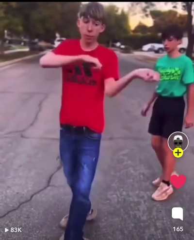 Crip walk in a red shirt is crazy 😂 