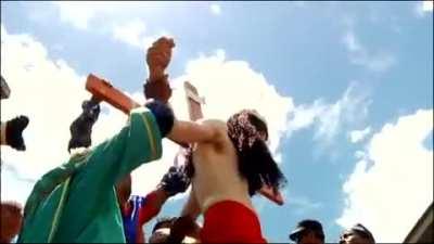 John Safran literally crucified (with nails) for his TV show Race Relations