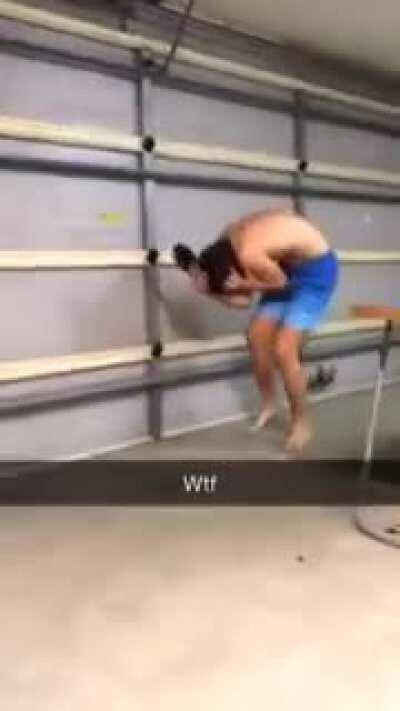 Kid throws ping pong paddle at his brother's head