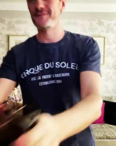 Someone's desperately trying to keep busy while quarantining in Canada.