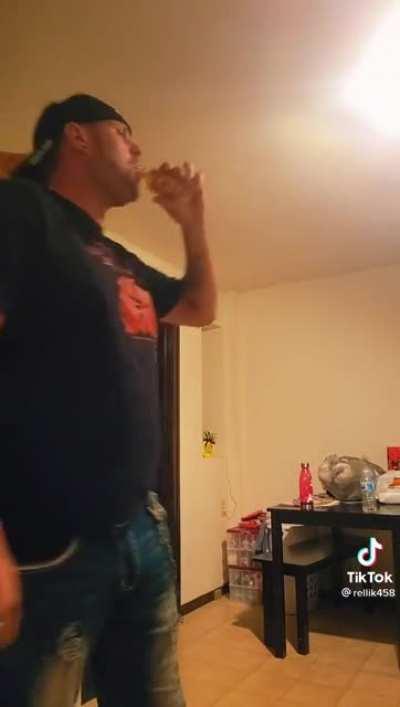 Don't get in this dudes way when he's hurt.