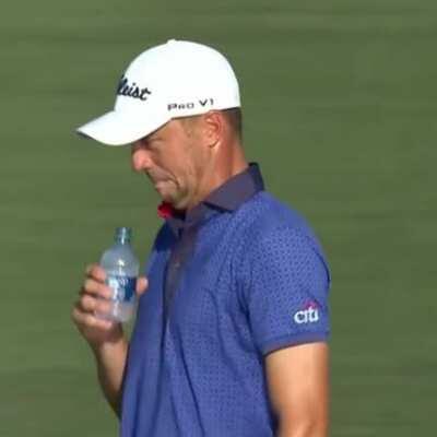 When you almost rinse it on the 72nd hole but it stays in play and you win the players championship...