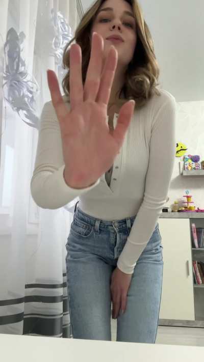 Oops, it’s me again! Hope you don’t mind seeing my slim body and tiny tits once more!