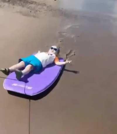 he was just chilling