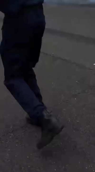 Protesters running from gas during ICE raid at a Home Depot in California