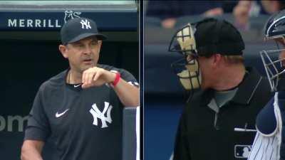 [Highlight] Aaron Boone gets tossed in the ninth.