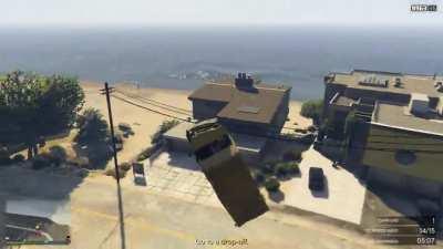 I guess the speed was to high for the post van so it got stuck in time