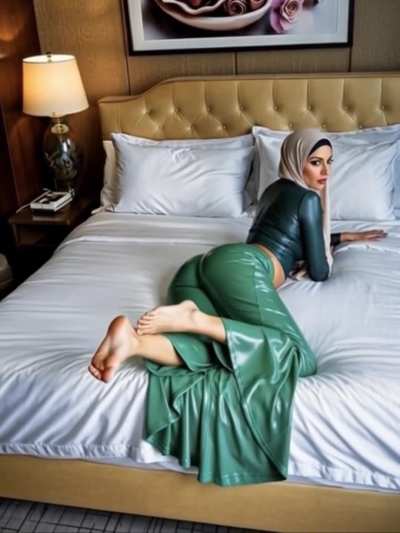 Hijab Indonesian Green Latex
