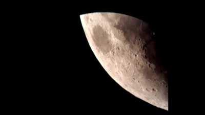 Took a video of the moon. Looks like a fang. (8-13-21, Los Angeles)