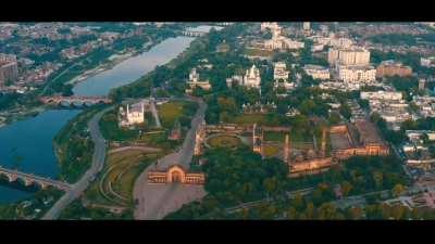 Bird's eye view of Lucknow city