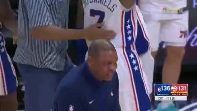 [Highlight] Doc Rivers is escastatic after the George Niang dagger!