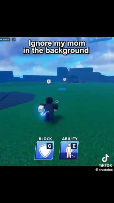 ignore my mom in the background