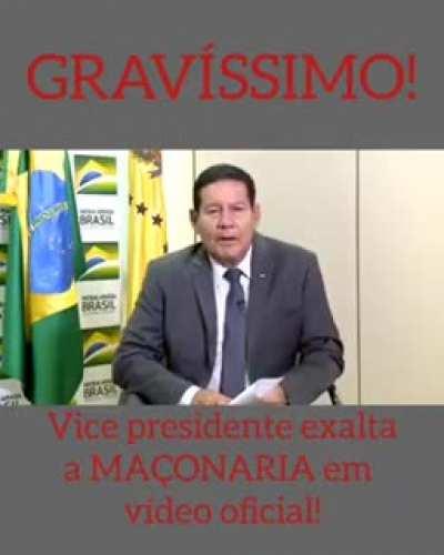 Por favor nao divulguem e nao compartilhem em grupos de WhatsApp o video do Mourao defendendo a Maconaria.