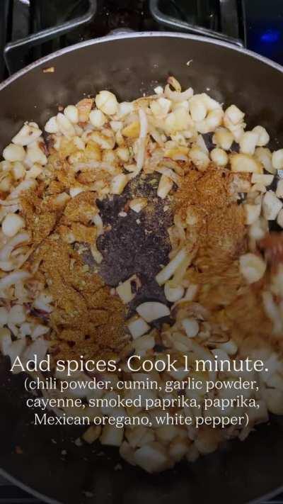 Mushroom-Macadamia Burrito Bowl!