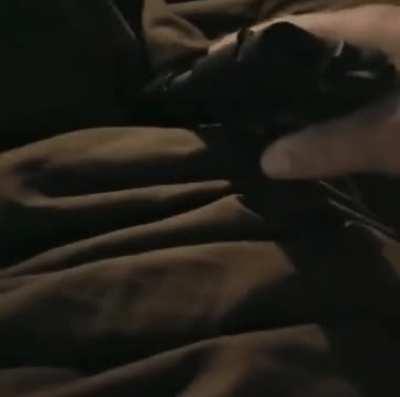 This guy messing around and actually shooting his balls off