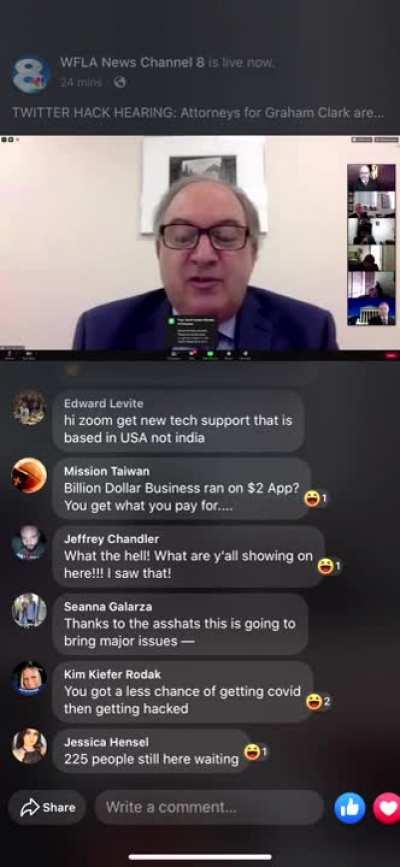 Court Hearing Interrupted by Ass-Eating Porn Video