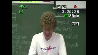 Nervous voice cracking