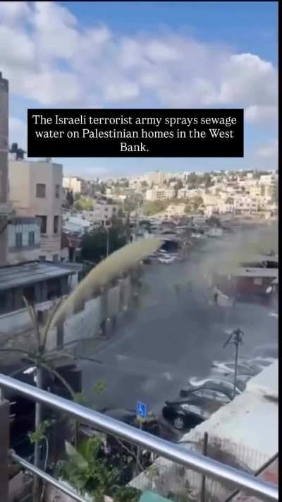 Israel terrorizes West Bank with sewage waste