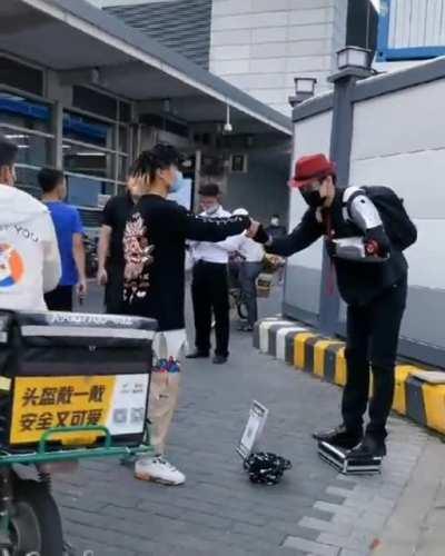 An encounter of two men of the same culture