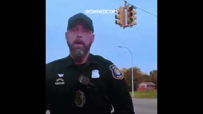 This man was sitting in his parked car talking to a friend. Suddenly, this Ecorse PD cop drove by them and blared his emergency siren at the man's friend. This man called out the cop for this rogue behavior. The cop then attempted an unlawful traffic stop