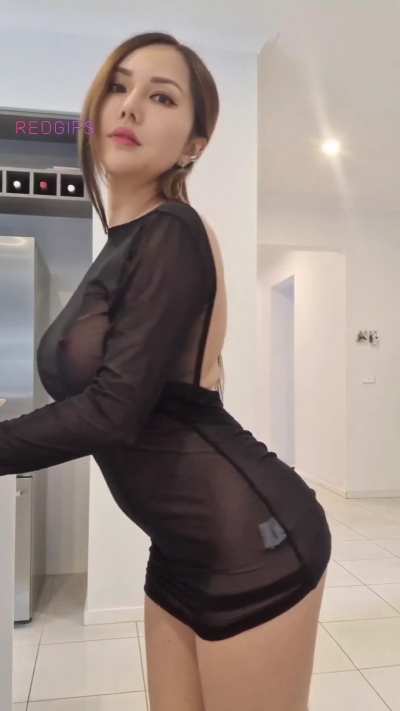 Here's a dress to show off my enhanced body...