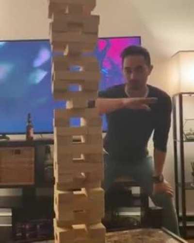 Jenga gone right