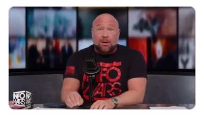 Alex Jones learning live on air that his sites are being taken down, tells his followers to save everything they can 