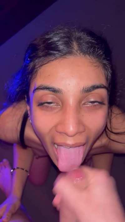 Good girl knows where to get it from.