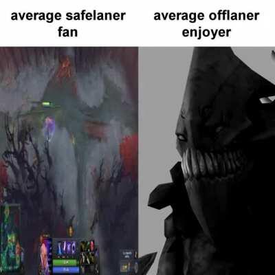average safelaner fan vs average offlaner enjoyer