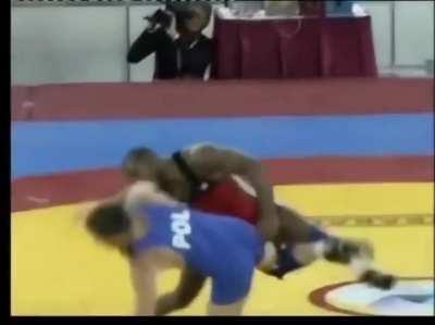 Wrestling highlights of young Yoel Romero who's now 45 years old fighting in bellator. How would you rate his wrestling and how well would he have done against the wrestlers of today